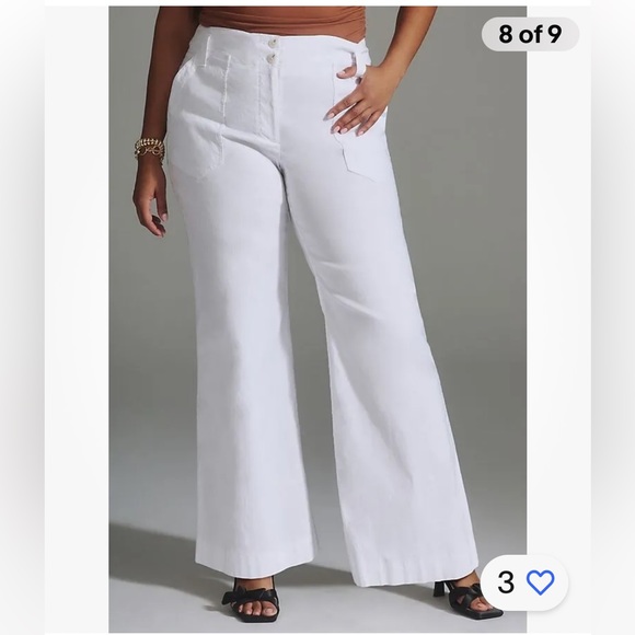 Anthropologie NWT The Naomi Wide-Leg Flare Pants by Maeve Size 2. - Picture 8 of 12